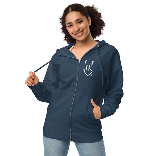 Billy Moran - Happy Rocker - Unisex Fleece Zip Up Hoodie